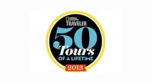 National Geographic Traveler 50 Tours of a Lifetime 2013 logo