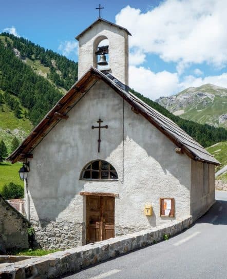 A French church in the Alps