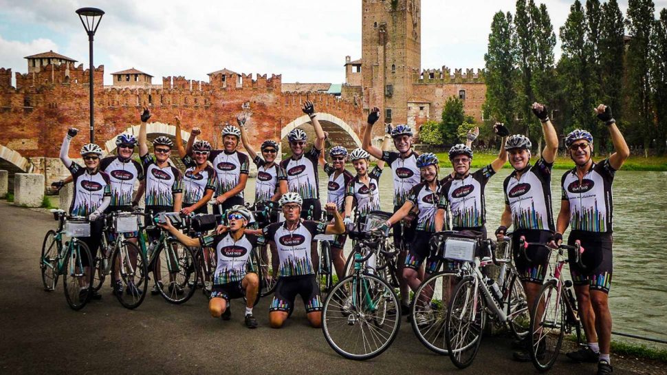 Biker group on the Verona to Salzburg tour