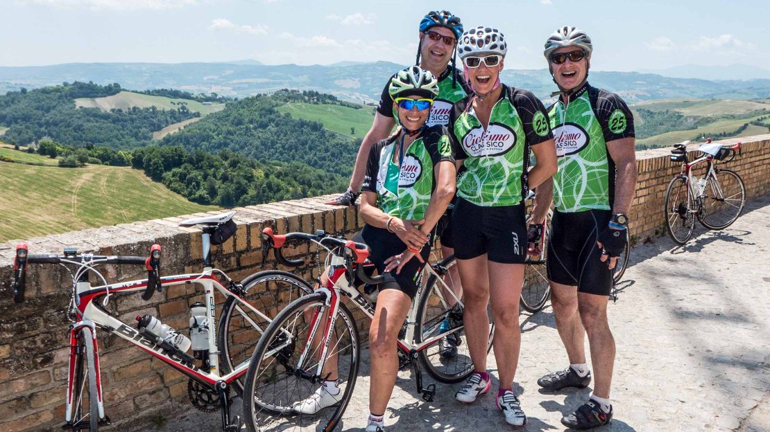Bikers from Bike Across Italy tour