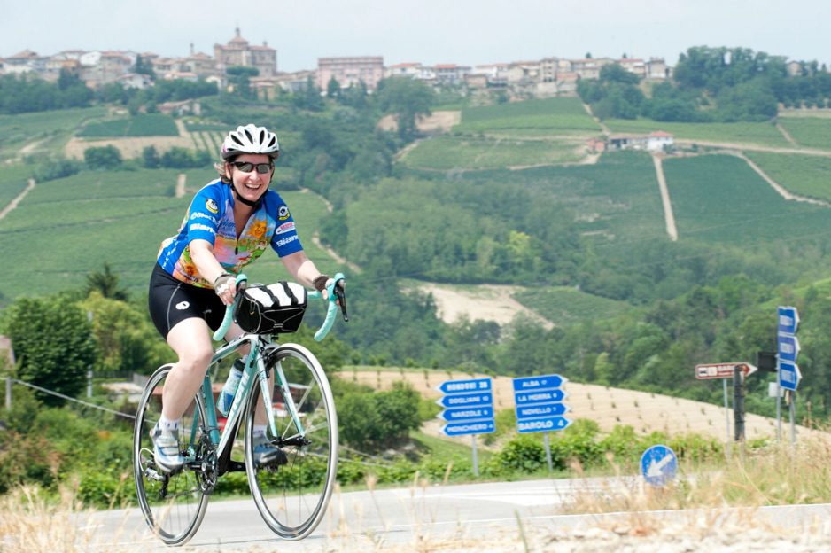 Woman biking in Piedmont